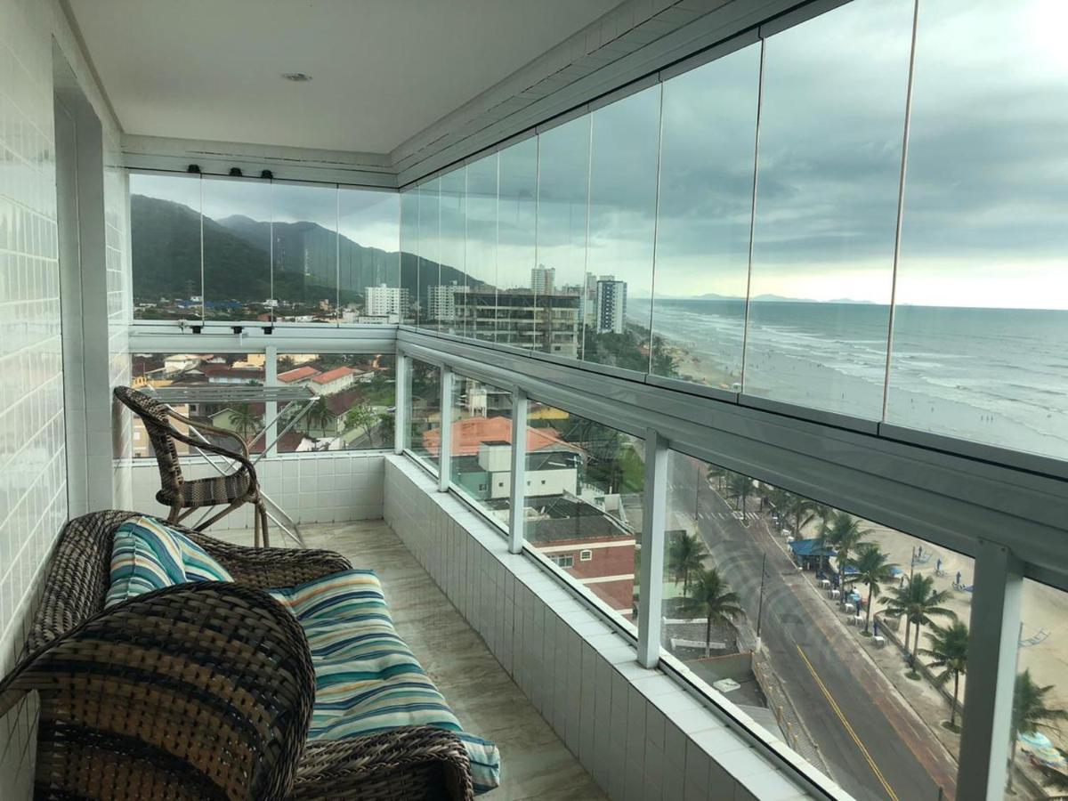 Com Vista O Mar Pe Na Areia Apartment Mongagua